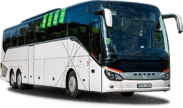 Setra S517 autobuso priekis ir šonas